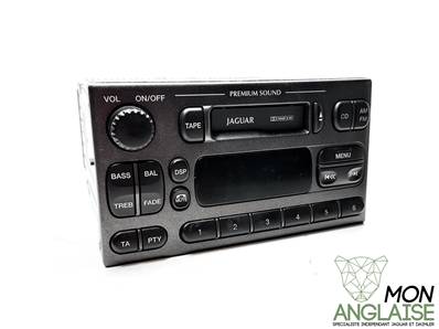 Autoradio lecteur cassette premium gris foncé / Jaguar S-Type V6 - V8 Essence de 1999 à 2002