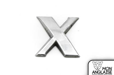 Badge - logo X de "X-Type" berline / Jaguar X-Type de 2001 à 2008