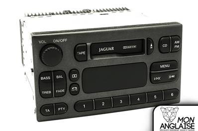Autoradio lecteur cassette gris foncé / Jaguar S-Type V6 - V8 Essence de 1999 à 2002