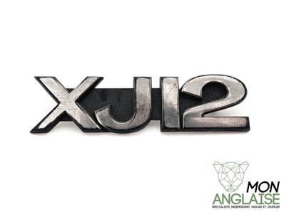 Emblème de coffre "XJ12" / Jaguar XJ Serie 2 V12 de 1973 à 1979