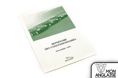 Répertoire des concessionnaires 1999 / Jaguar XK8 de 1997 à 2006