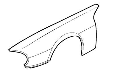 Aile avant gauche / Jaguar XJS 6 Cyl. - V12 de 1987 à 1991