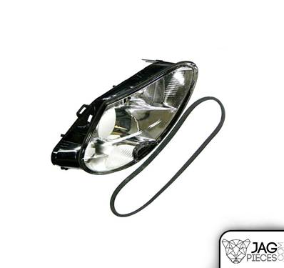 Vitre de phare halogène avant droite (sans lave-phare) / Jaguar XK8 de 1997 à 2006