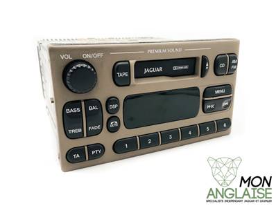 Autoradio lecteur cassette premium sable / Jaguar S-Type V6 - V8 Essence de 1999 à 2002